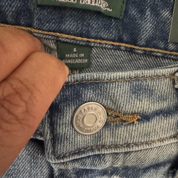 Women's High Rise Distressed Slim Straight Jeans - Wild Fable Medium Wash 6 NWT - Picture 10 of 11